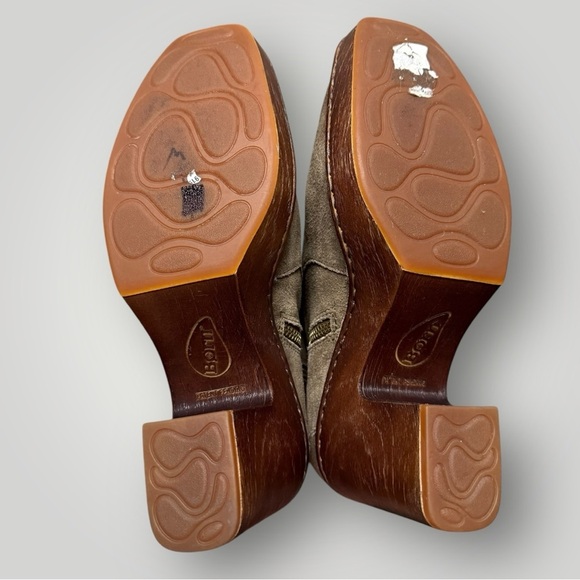 BORN Hailey Buckle Platform Leather Bootie/Side Zip US 9.5 M Taupe Distressed - Picture 7 of 13